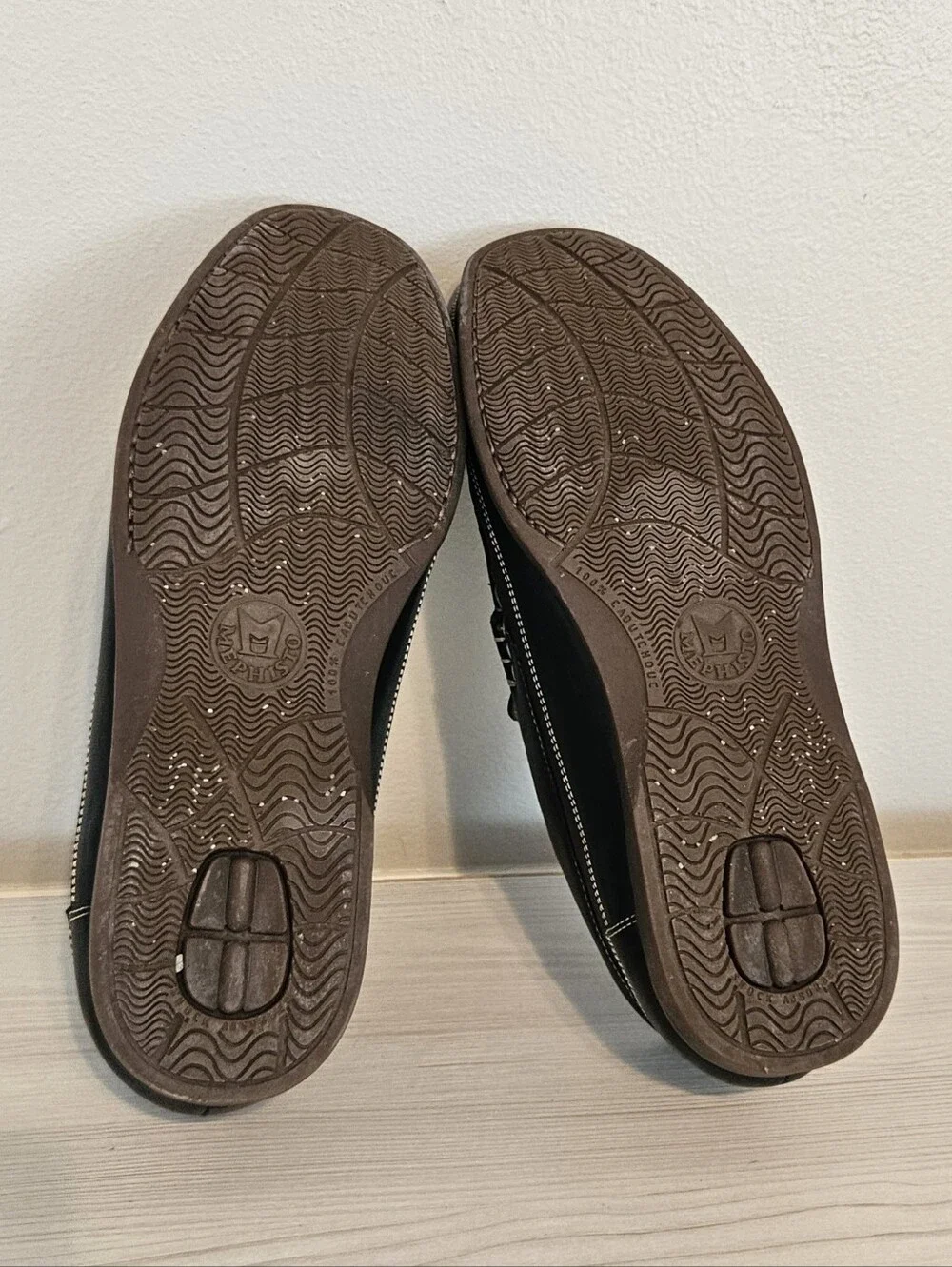 Mephisto Men's Badaurd Cool Air Dark Brown & Black Slip-On Leather Loafers Sz 12